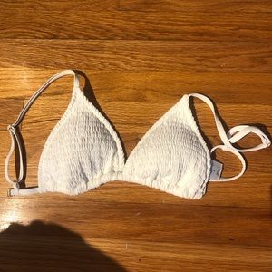 Wild Fable white waffle knit triangle bikini top never worn